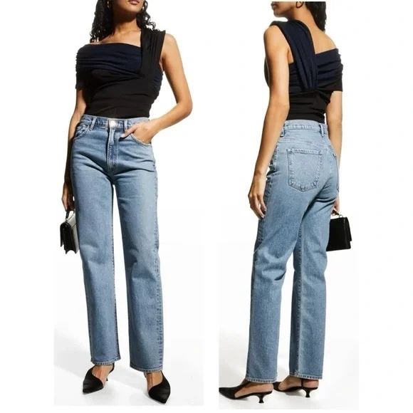 Goldsign Gelsey One-Shoulder Off the Shoulder 2-tone Ribbed Bodysuit Small NEW